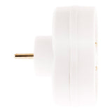 Multiprise biplite 2x16A - Blanc - Zenitech