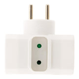 Multiptise triplite latérale 2 prises 16A + 1 prise 6A - blanc - Zenitech