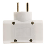 Multiptise triplite latérale 2 prises 16A + 1 prise 6A - blanc - Zenitech