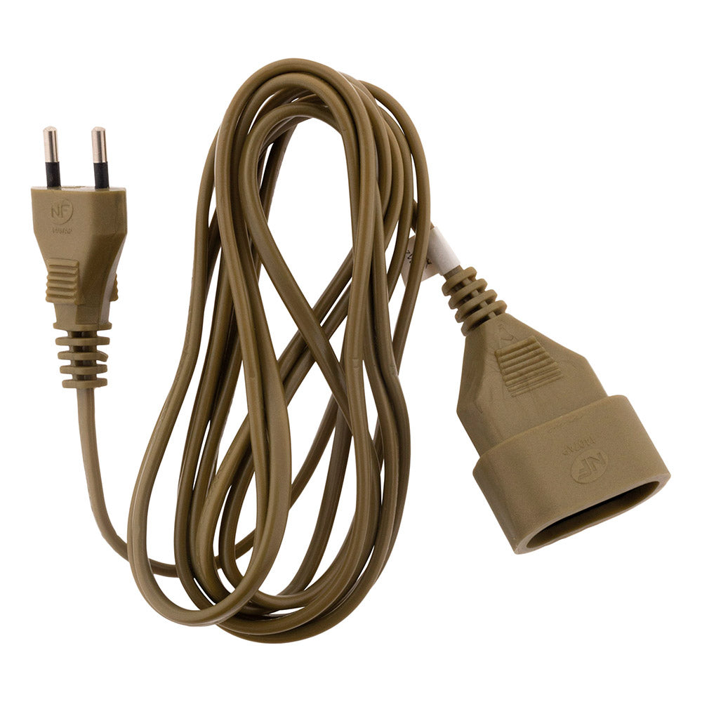 Rallonge 2 à 10m - HO3VVH2F 2x0,75mm² 6A - Zenitech