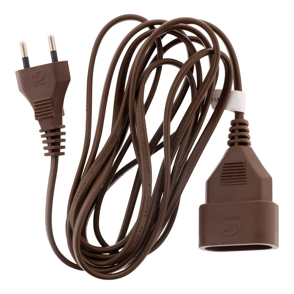 Rallonge 2 à 10m - HO3VVH2F 2x0,75mm² 6A - Zenitech