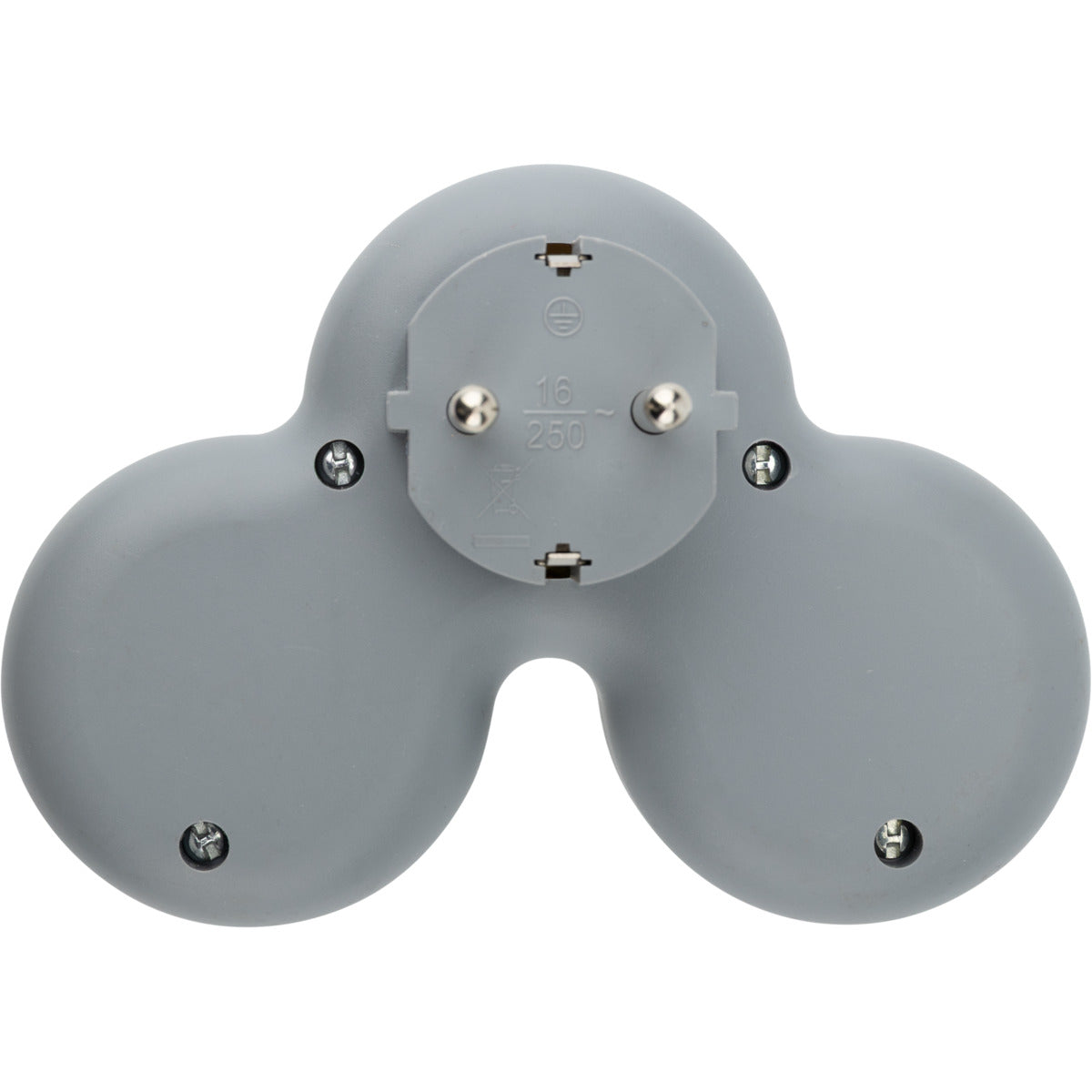 Biplite Schuko 16A + USB A+C 20W - Blanc/Gris - Bolea - Zenitech