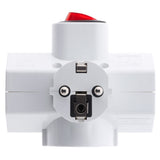Triplite Schuko 16A + interrupteur - Blanc - Zenitech
