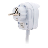 Prolongateur HO5VV-F 3m avec prise gigogne - Blanc - Zenitech