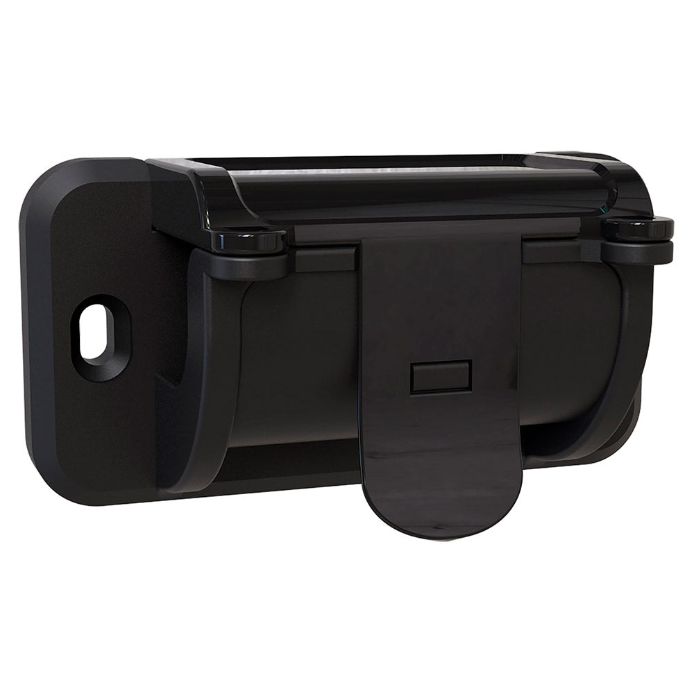 Support mural pour enrouleur de jardin entraxe 80mm - Noir - Zenitech