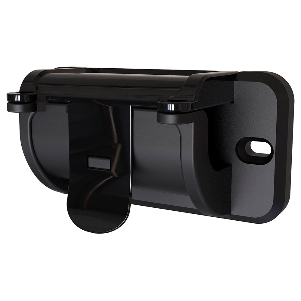 Support mural pour enrouleur de jardin entraxe 80mm - Noir - Zenitech