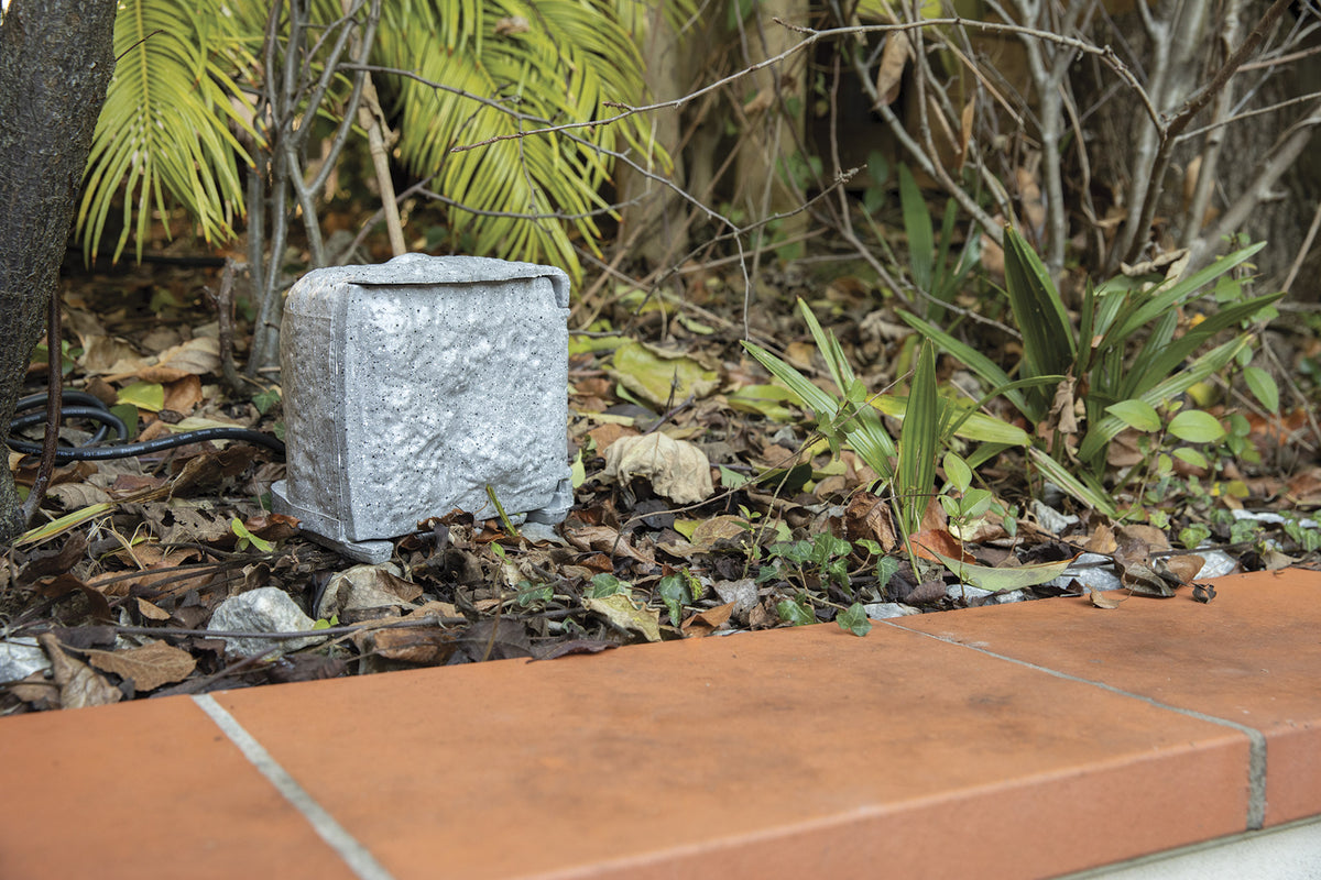 Bloc pierre 4x16A + 2 interrupteurs 1,5m - Gris - Zenitech
