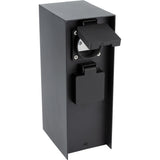 Borne de jardin à fixer 16A IP44 - aluminium noir - Zenitech