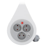 Mini enrouleur design 3 prises 2P+T - 7m - Zenitech