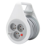 Mini enrouleur design 3 prises 2P+T - 7m - Zenitech