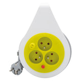 Mini enrouleur design 3 prises 2P+T - 7m - Zenitech