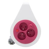 Mini enrouleur design 3 prises 2P+T - 7m - Zenitech