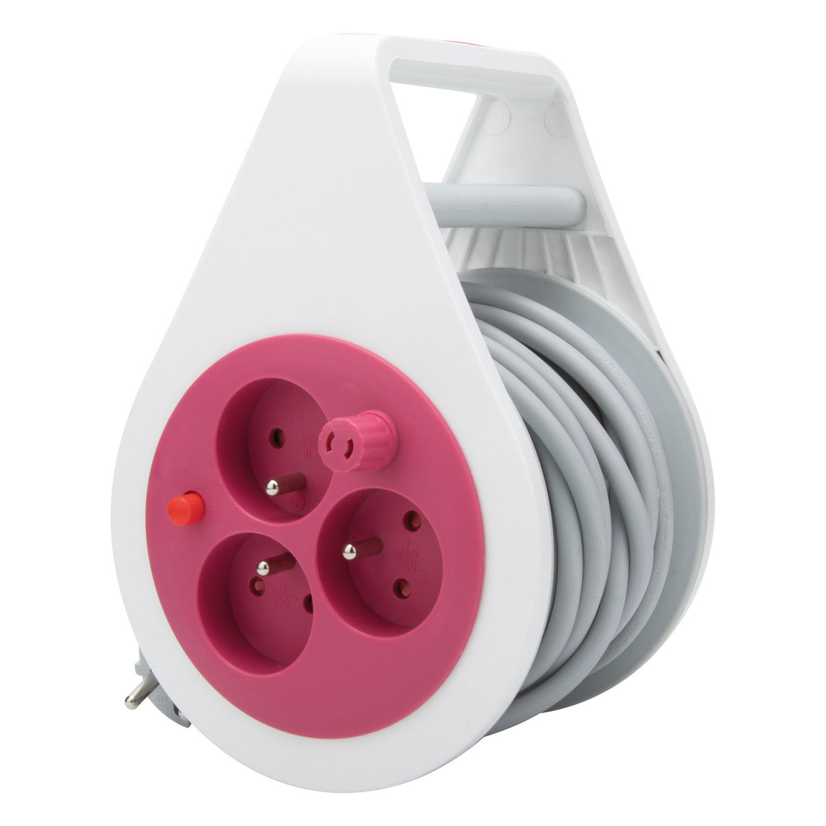 Mini enrouleur design 3 prises 2P+T - 7m - Zenitech