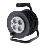 Enrouleur 4 prises 16A câble 3G1,5mm² 20m  + coupe-circuit - Noir - Zenitech