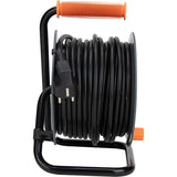 Enrouleur 4 prises 16A câble 3G1,5mm² 20m  + coupe-circuit - Noir - Zenitech