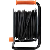 Enrouleur 4 prises 16A câble 3G1,5mm² 20m  + coupe-circuit - Noir - Zenitech