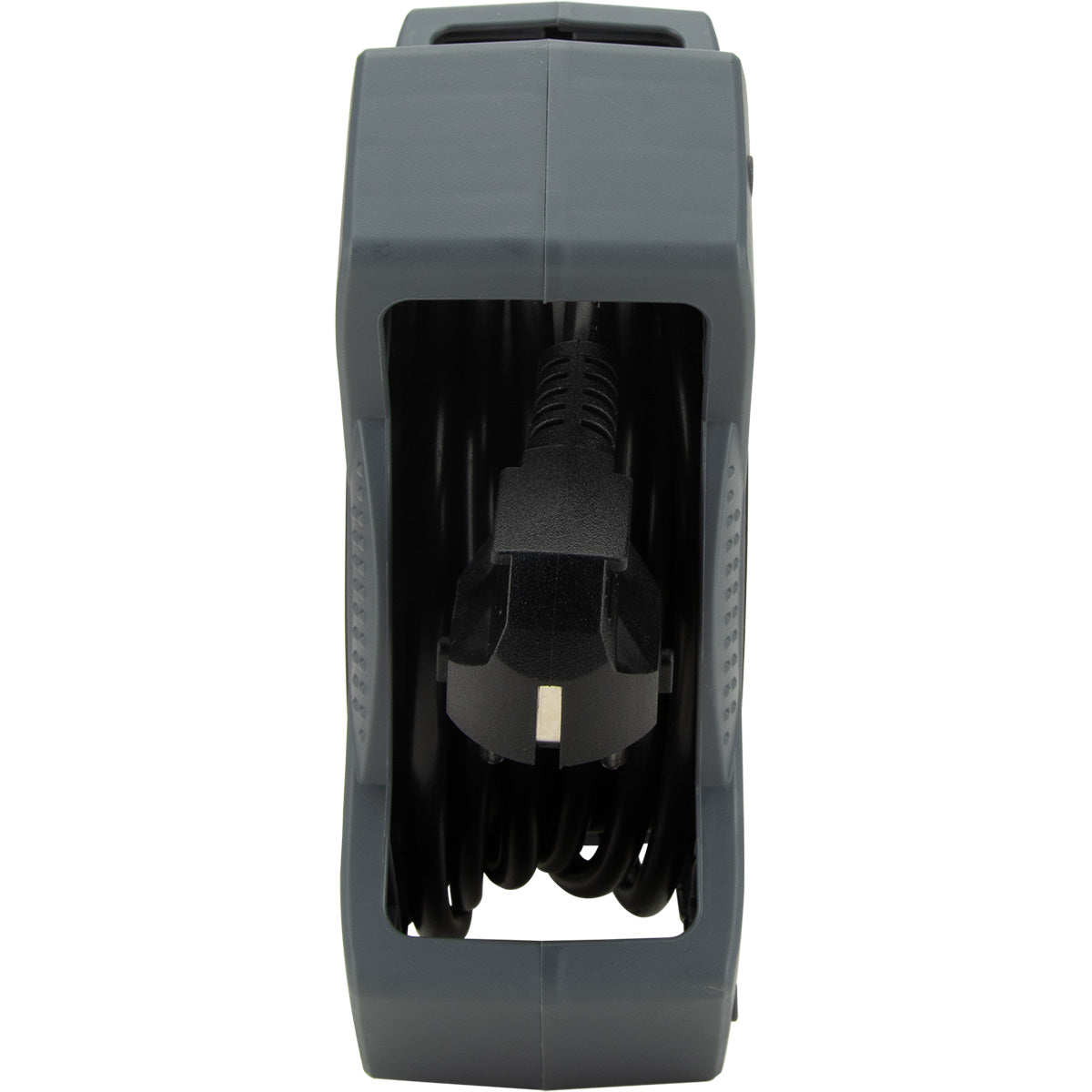 Enrouleur domestique 3/5m 4 prises 2P+T - gris et noir - Zenitech