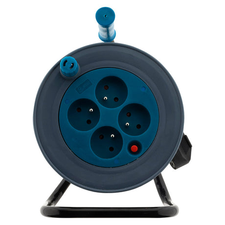 Enrouleur ménager 15m 3G1mm² - Bleu - Zenitech
