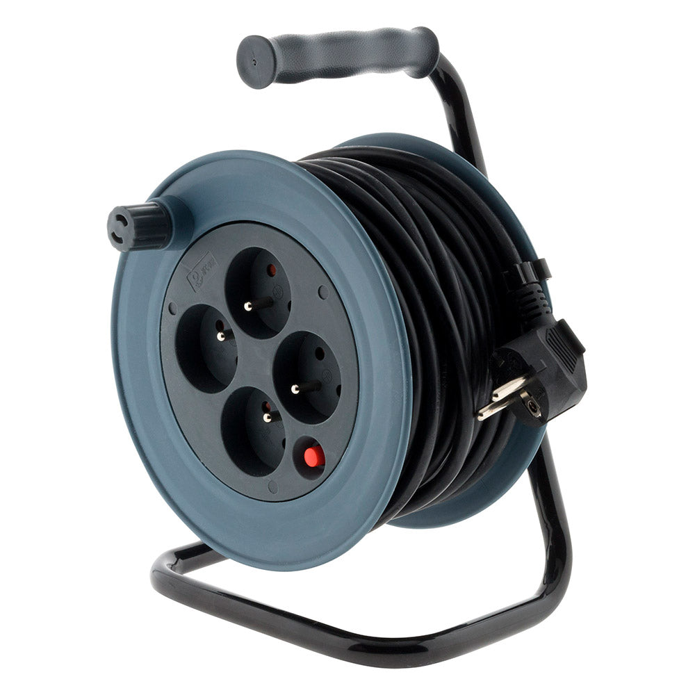 Enrouleur ménager 4x2P+T - 15m 3G1 mm² - Zenitech