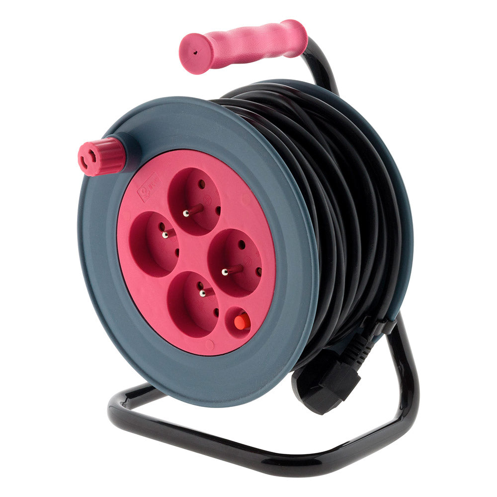 Enrouleur ménager 4x2P+T - 15m 3G1 mm² - Zenitech