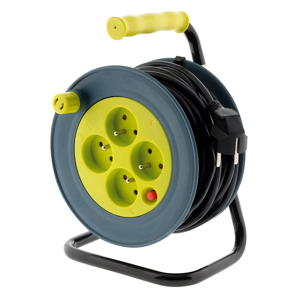 Enrouleur ménager 4x2P+T - 15m 3G1 mm² - Zenitech