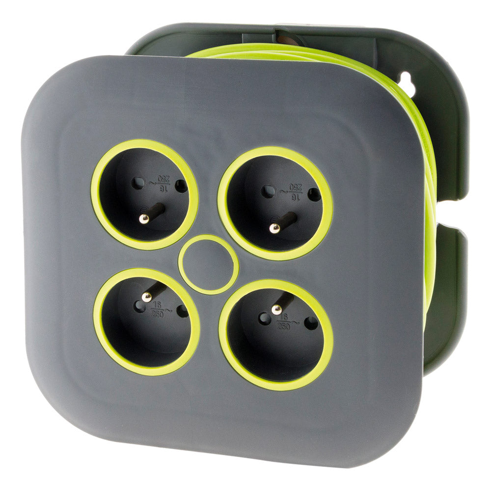 Enrouleur domestique 4 x 2P+T 16A - 7m - Zenitech