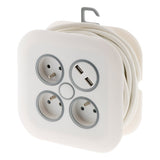 Enrouleur domestique 3 x 2P+T 16A + 2x USB - Zenitech
