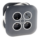 Enrouleur domestique 3 x 2P+T 16A + 2x USB - Zenitech