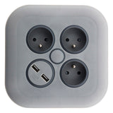 Enrouleur domestique 3 x 2P+T 16A + 2x USB - Zenitech