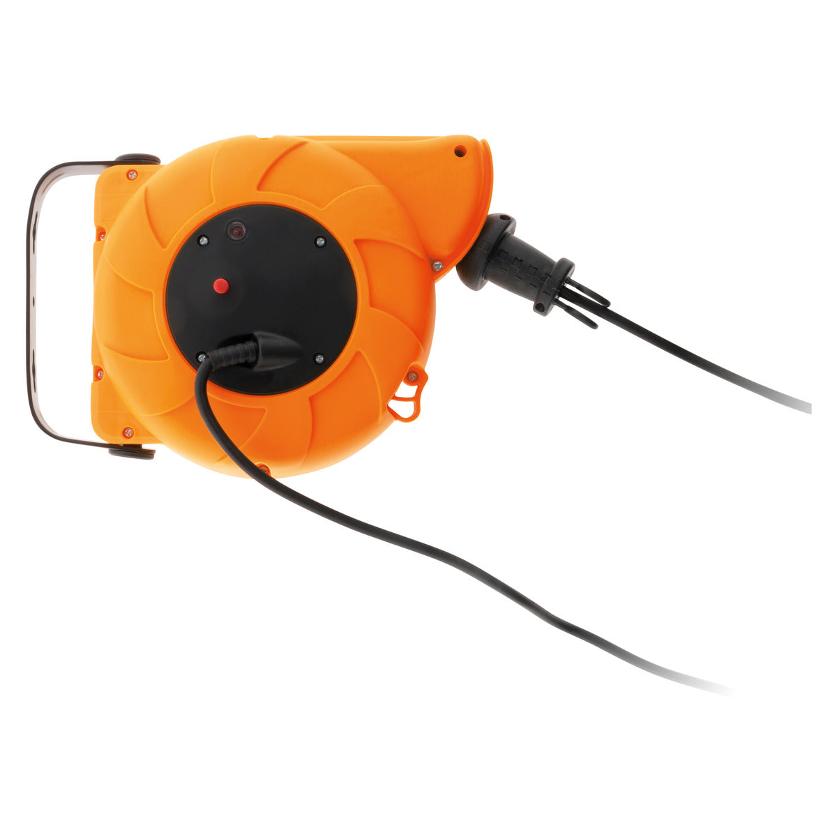 Enrouleur mural câble H05VV-F 3G1mm² 11m + 2m - orange - Zenitech