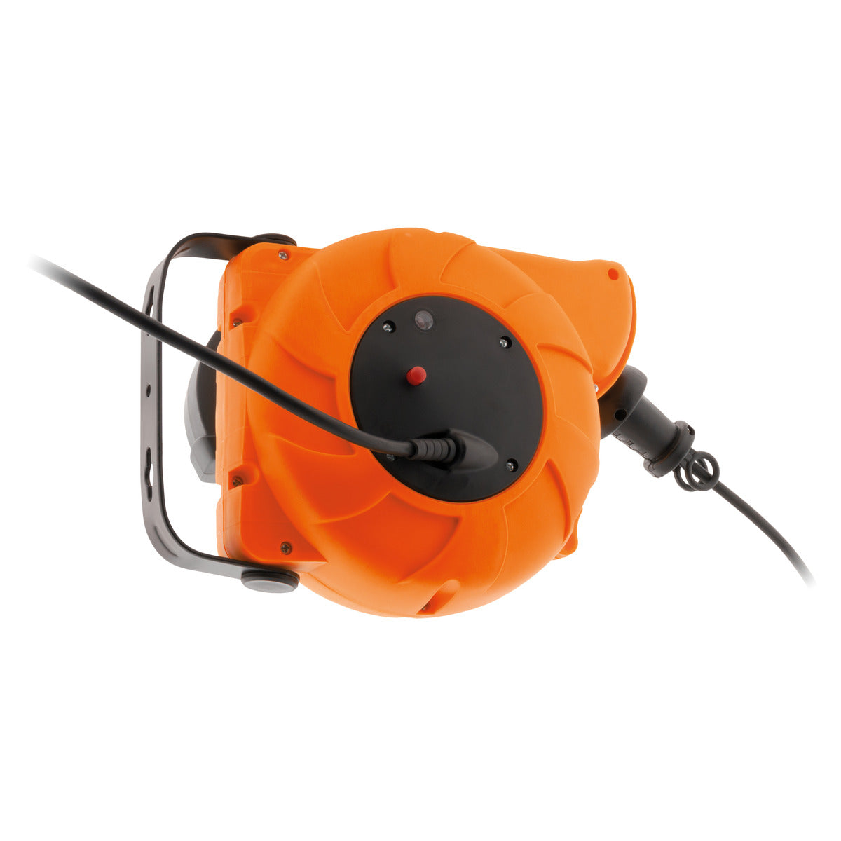 Enrouleur mural câble H05VV-F 3G1mm² 11m + 2m - orange - Zenitech