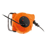 Enrouleur mural câble H05VV-F 3G1mm² 11m + 2m - orange - Zenitech