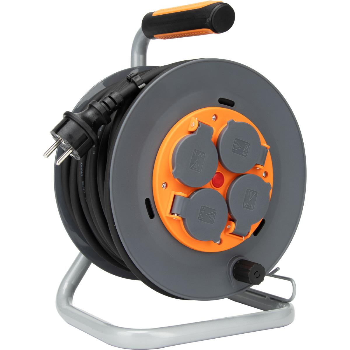 Enrouleur de chantier IP44 - 4 prises 16A - 3G1,5mm² - Zenitech