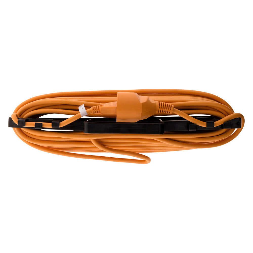 Prolongateur jardin sans terre 2 pôles 2x1,5mm² 25m + range câble - Zenitech