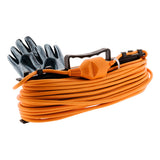 Prolongateur jardin sans terre 2 pôles 2x1,5mm² 25m + range câble - Zenitech