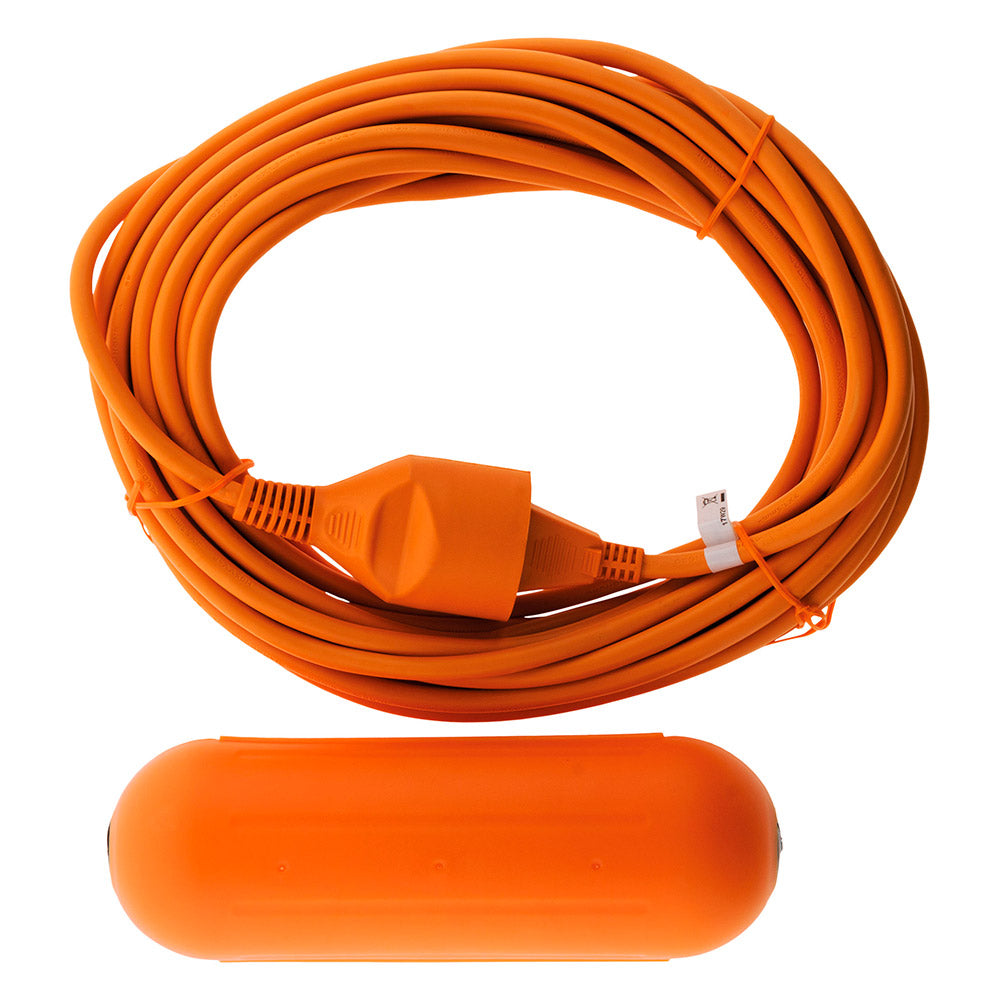 Prolongateur 2x1,5mm² - Orange 10m avec boîtier étanche - Orange - Zenitech
