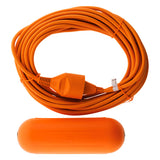 Prolongateur 2x1,5mm² - Orange 10m avec boîtier étanche - Orange - Zenitech