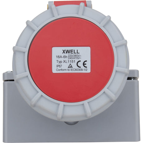 Socle IEC309 3P+N+T - Zenitech