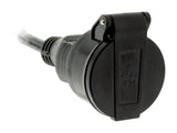 Adaptateur femelle 16A 2P+T en mâle CEE17 - Bleu - Zenitech