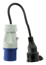 Adaptateur femelle 16A 2P+T en mâle CEE17 - Bleu - Zenitech