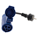 Adaptateur femelle CEE17 en mâle 16A 2P+T - Bleu - Zenitech