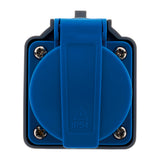 Adaptateur compact sans câble femelle 16A 2P+T en mâle CEE17 pour camping, nautisme - Zenitech