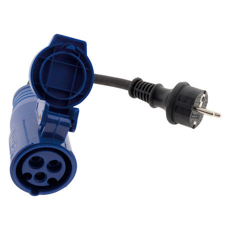 Adaptateur caravane femelle CEE17 en mâle 16A - Bleu - Zenitech