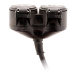 Prolongateur à double tête pour chantier HO7RN-F 16A 3G1,5mm² - Noir 1m - Zenitech