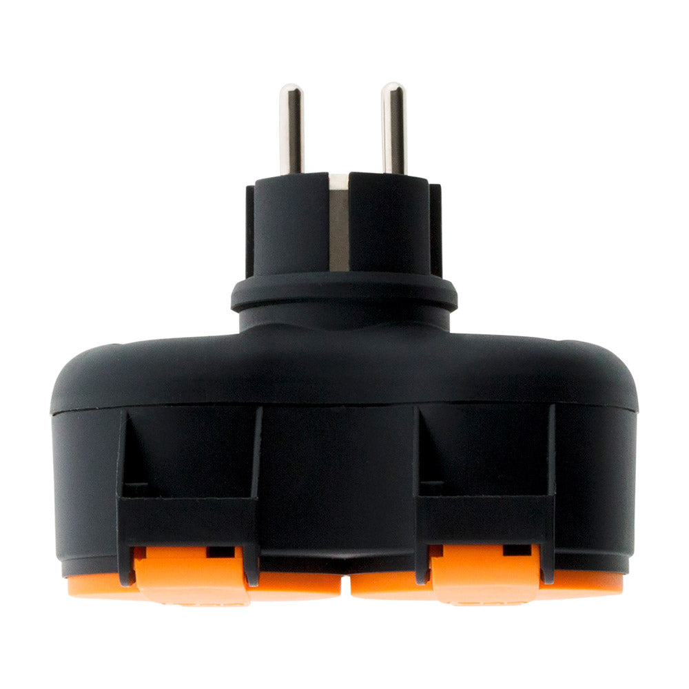 Bliplite pour extérieur étanche IP44 2P+T avec accroche - Orange - Zenitech