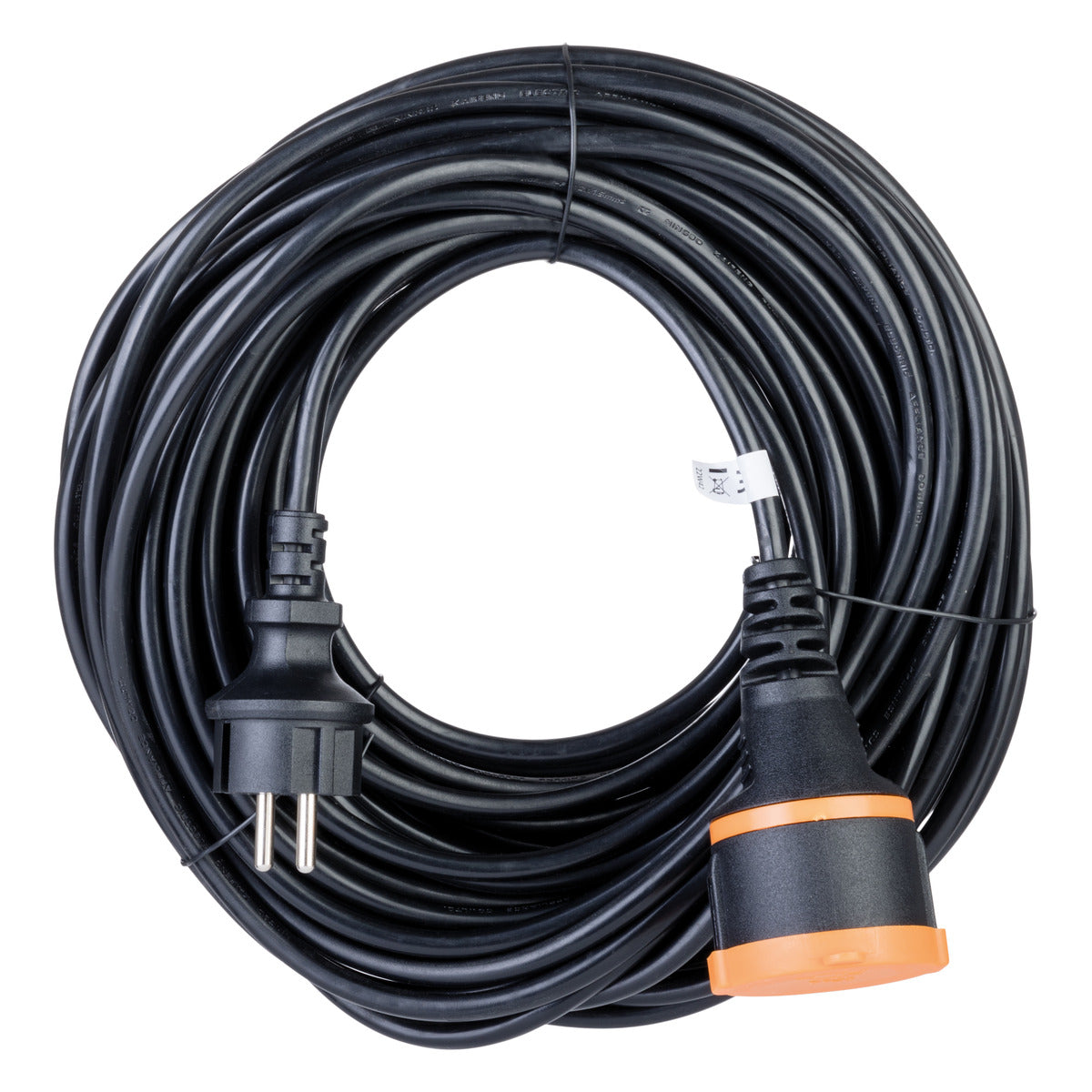 Rallonge étanche 2P avec clip de fixation orange - Zenitech
