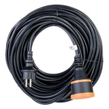 Rallonge étanche 2P avec clip de fixation orange - Zenitech