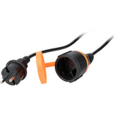 Rallonge étanche 2P avec clip de fixation orange - Zenitech