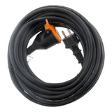Rallonge étanche 2P+T H07RN-F 3x 1,5mm² + fixation - orange - Zenitech