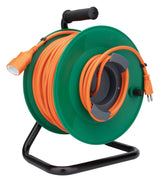 Enrouleur de jardin suisse T12/T13 50m - Orange/Vert - Zenitech